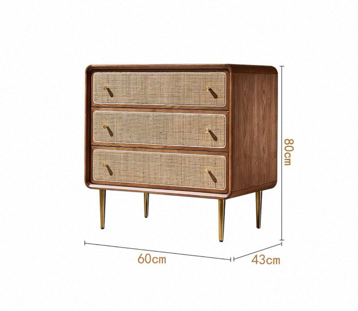 VINTANA Nordic Rattan Drawer Cabinet - Exclusivia