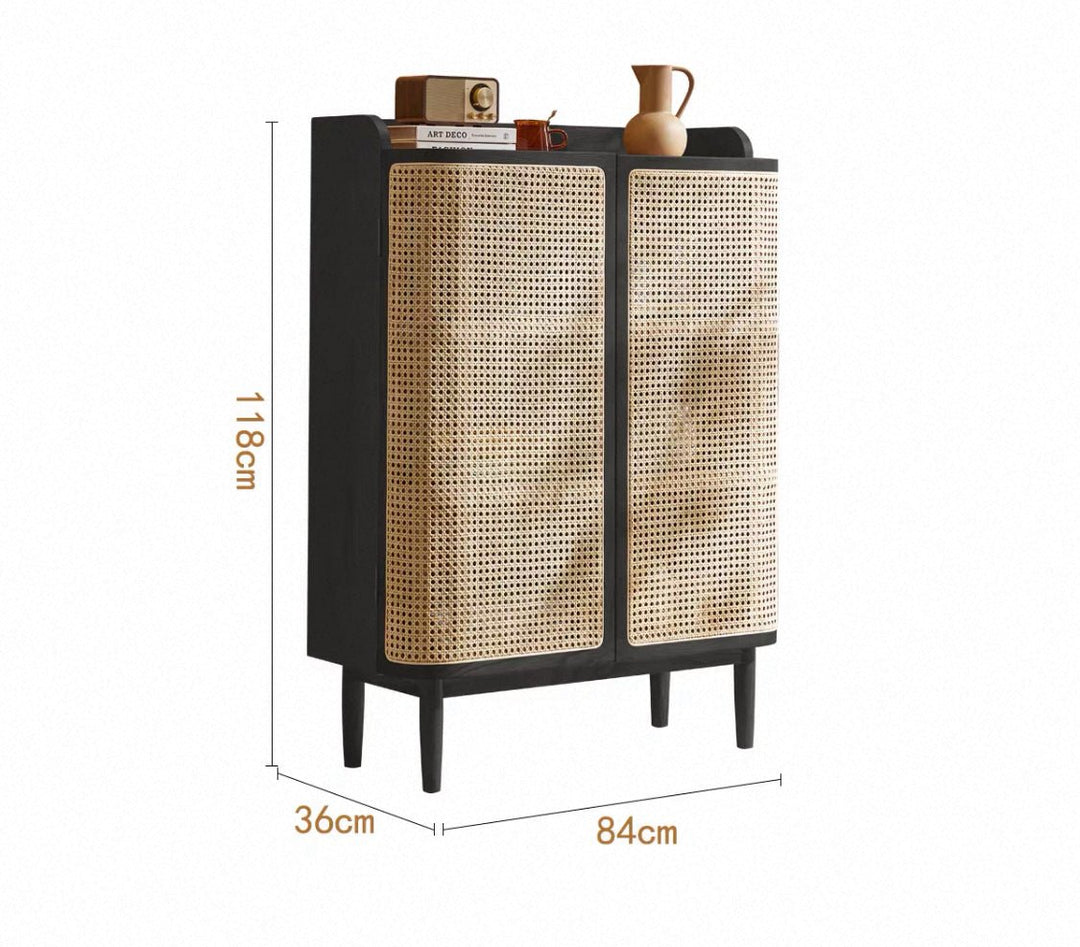 VINTANA Nordic Rattan Shoe Cabinet - Exclusivia