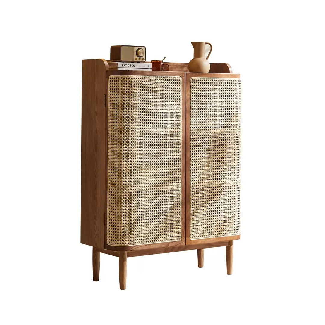 VINTANA Nordic Rattan Shoe Cabinet - Exclusivia