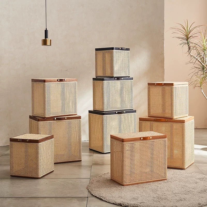 VINTANA Nordic Rattan Storage Box - Exclusivia
