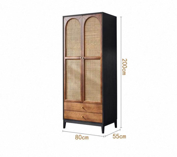 VINTANA Nordic Rattan Wardrobe - Exclusivia