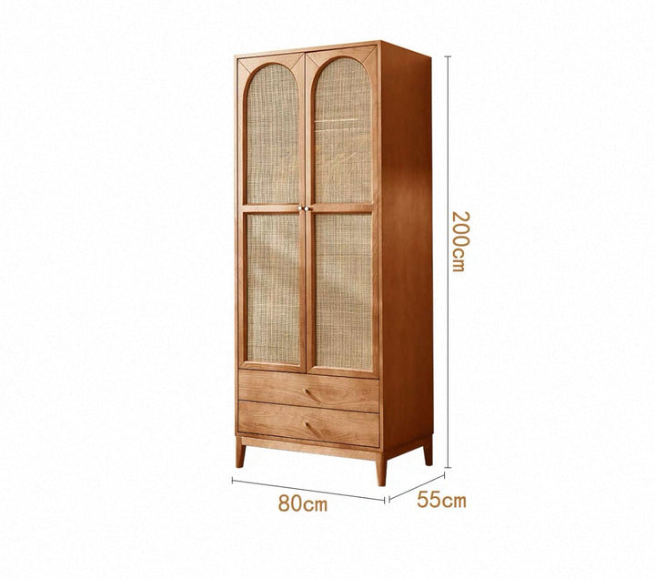VINTANA Nordic Rattan Wardrobe - Exclusivia