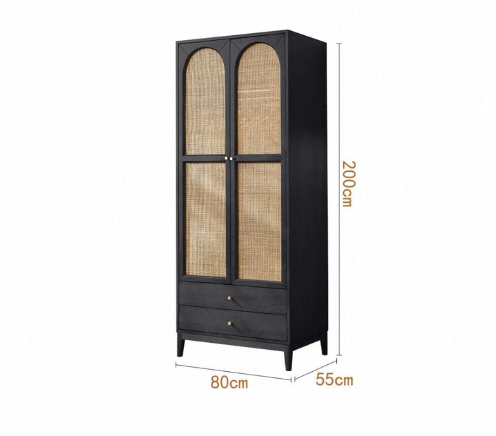 VINTANA Nordic Rattan Wardrobe - Exclusivia
