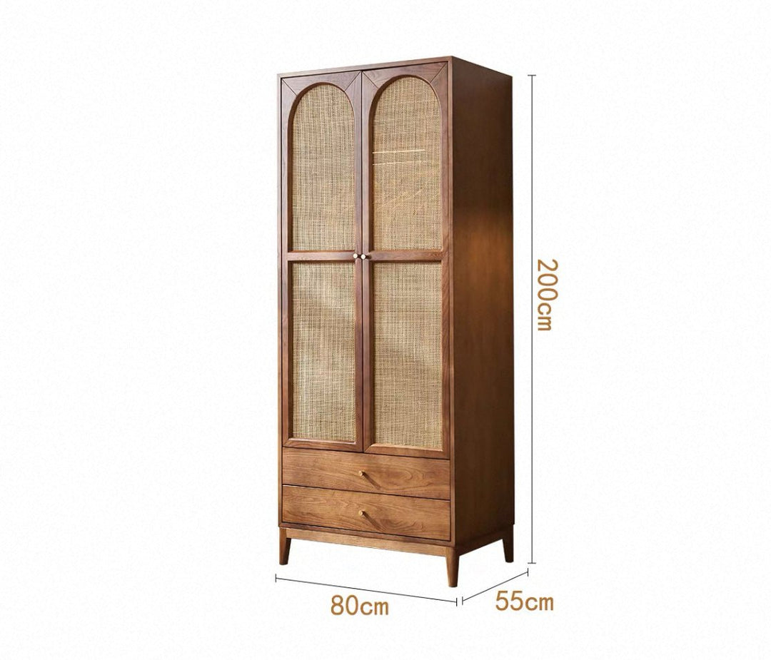 VINTANA Nordic Rattan Wardrobe - Exclusivia