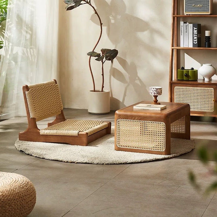 VINTANA Rattan Tea Table & Chair Set - Exclusivia