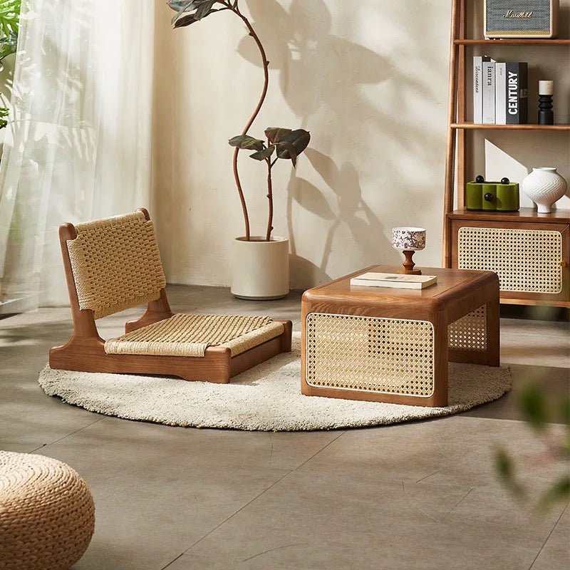 VINTANA Rattan Tea Table & Chair Set - Exclusivia