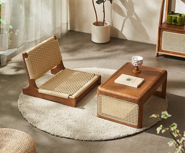 VINTANA Rattan Tea Table & Chair Set - Exclusivia