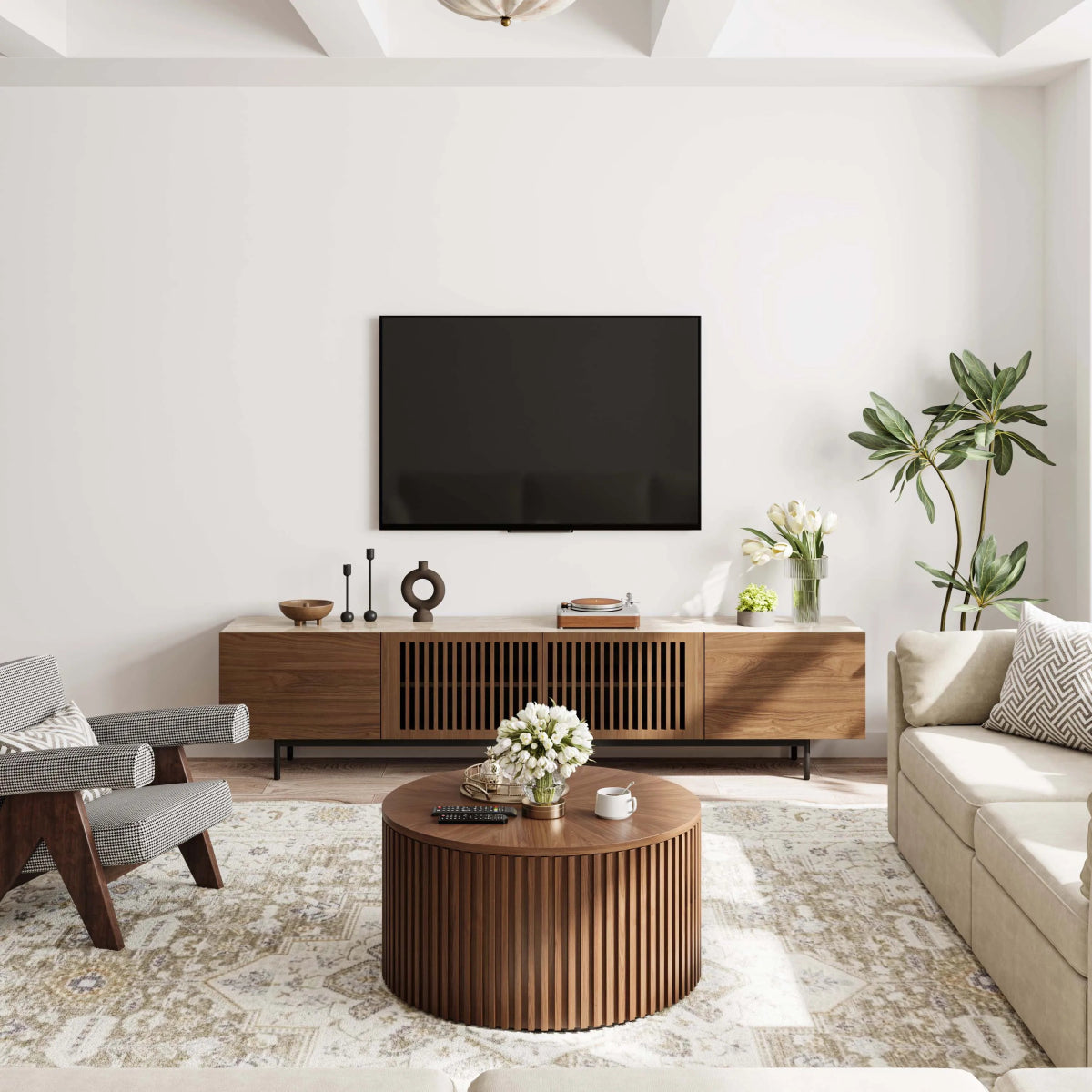 Vision – Modern Wood TV Console - Exclusivia