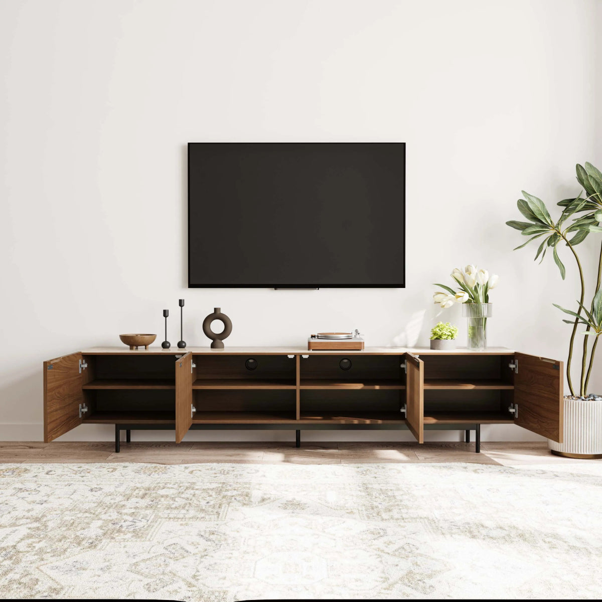 Vision – Modern Wood TV Console - Exclusivia