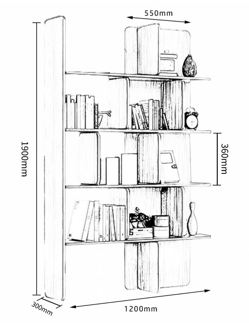 Walden Modern Solid Wood Display Shelf - Exclusivia