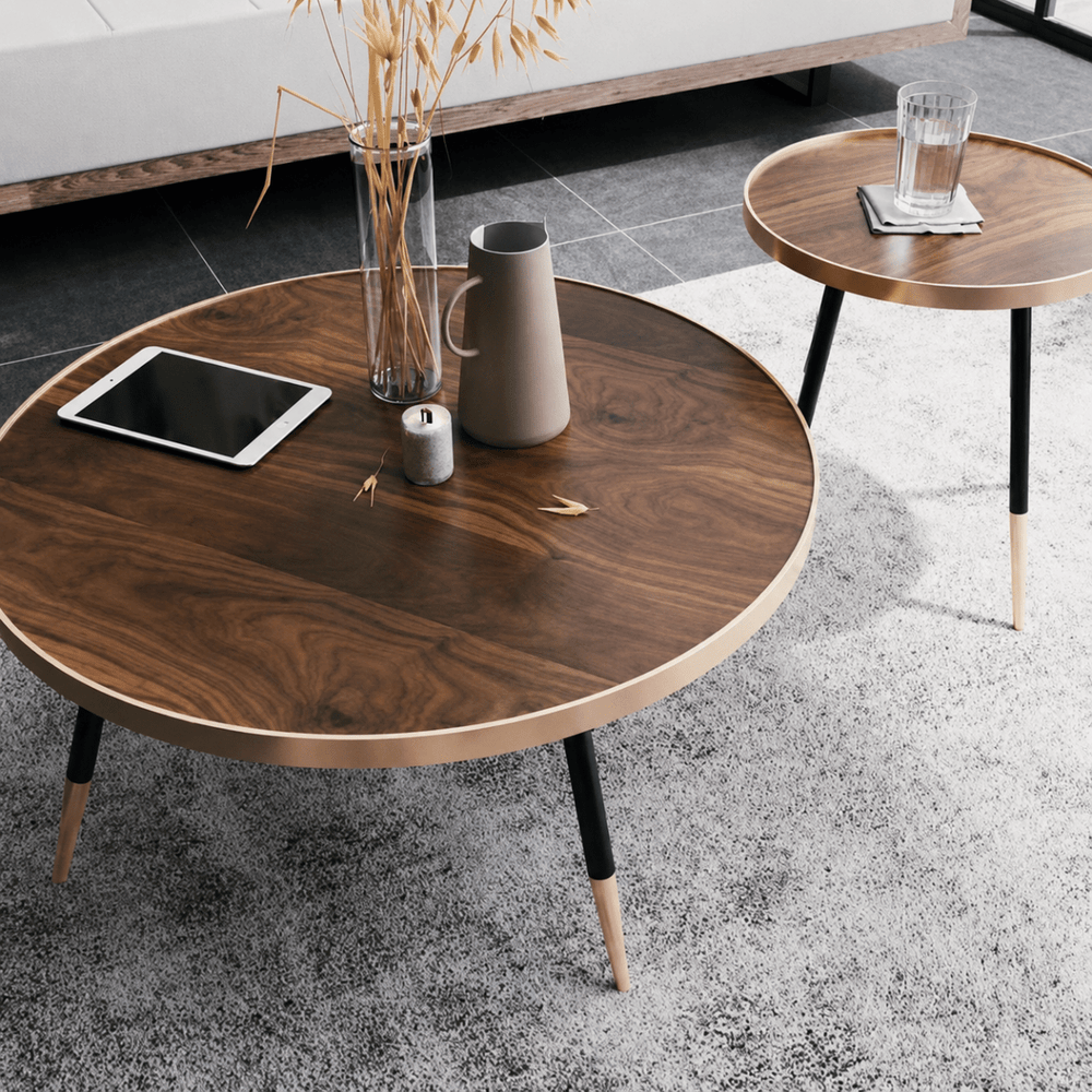 Walden Walnut Nesting Coffee Tables - Exclusivia