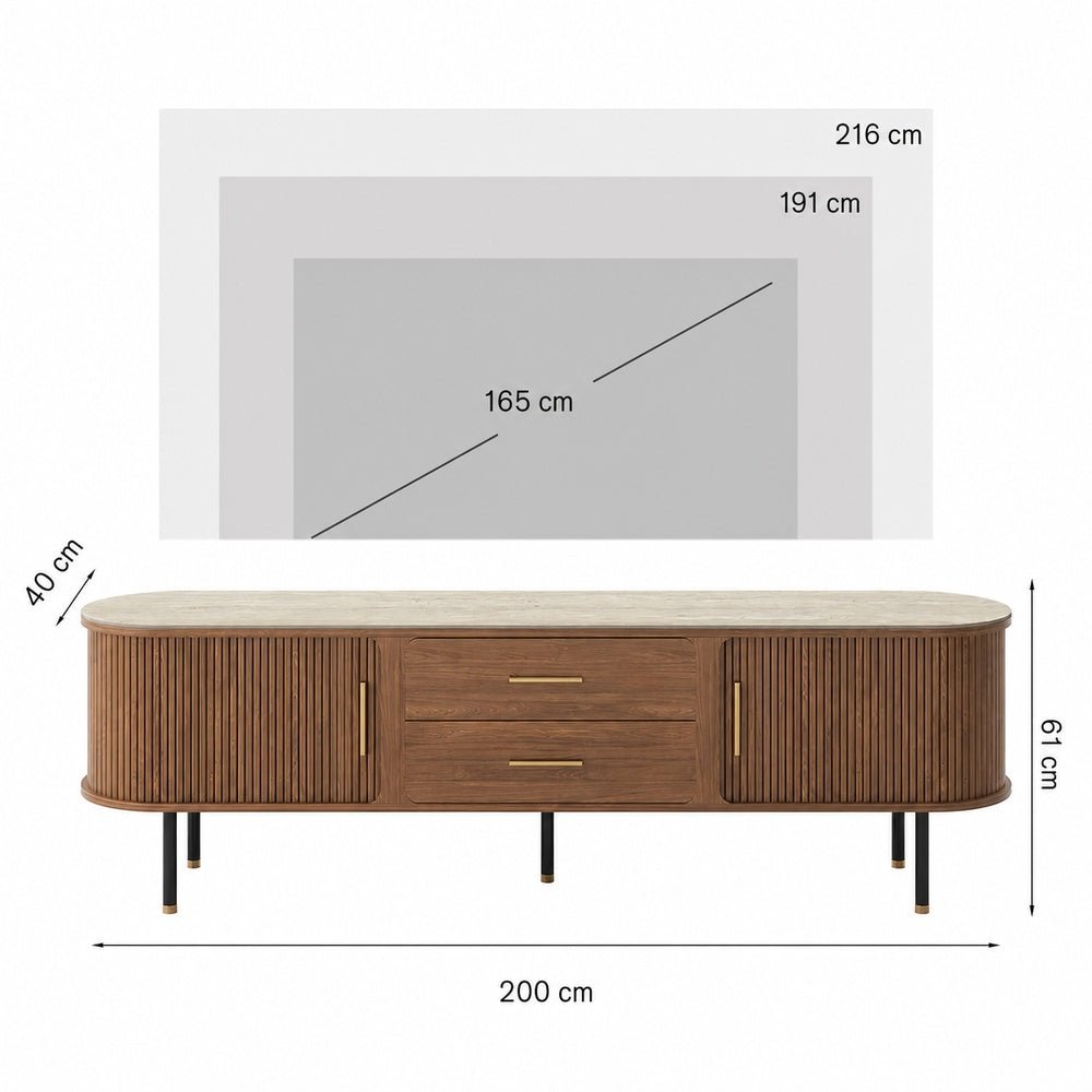 Eos Mid-Century Modern TV Stand - Exclusivia