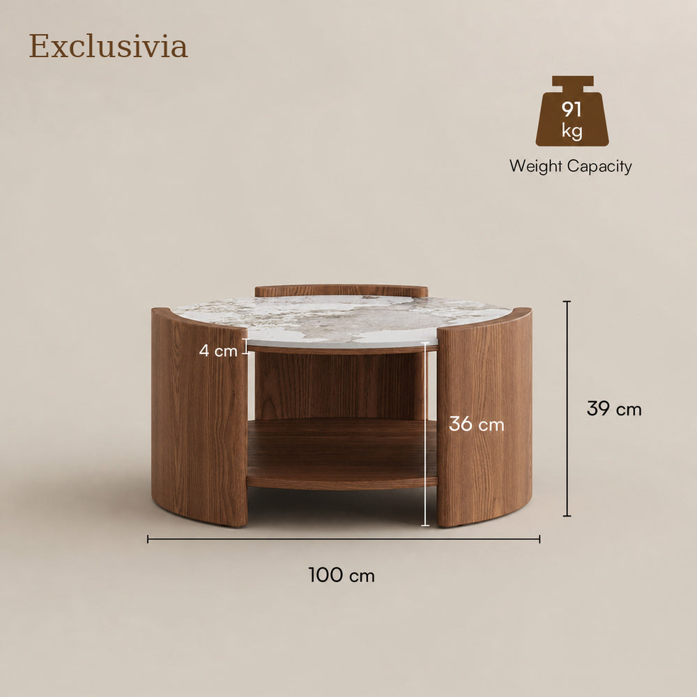 Solara Round Matte Coffee Table