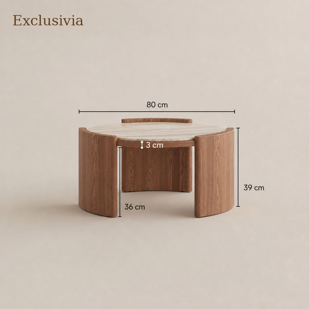 Solara Round Matte Coffee Table