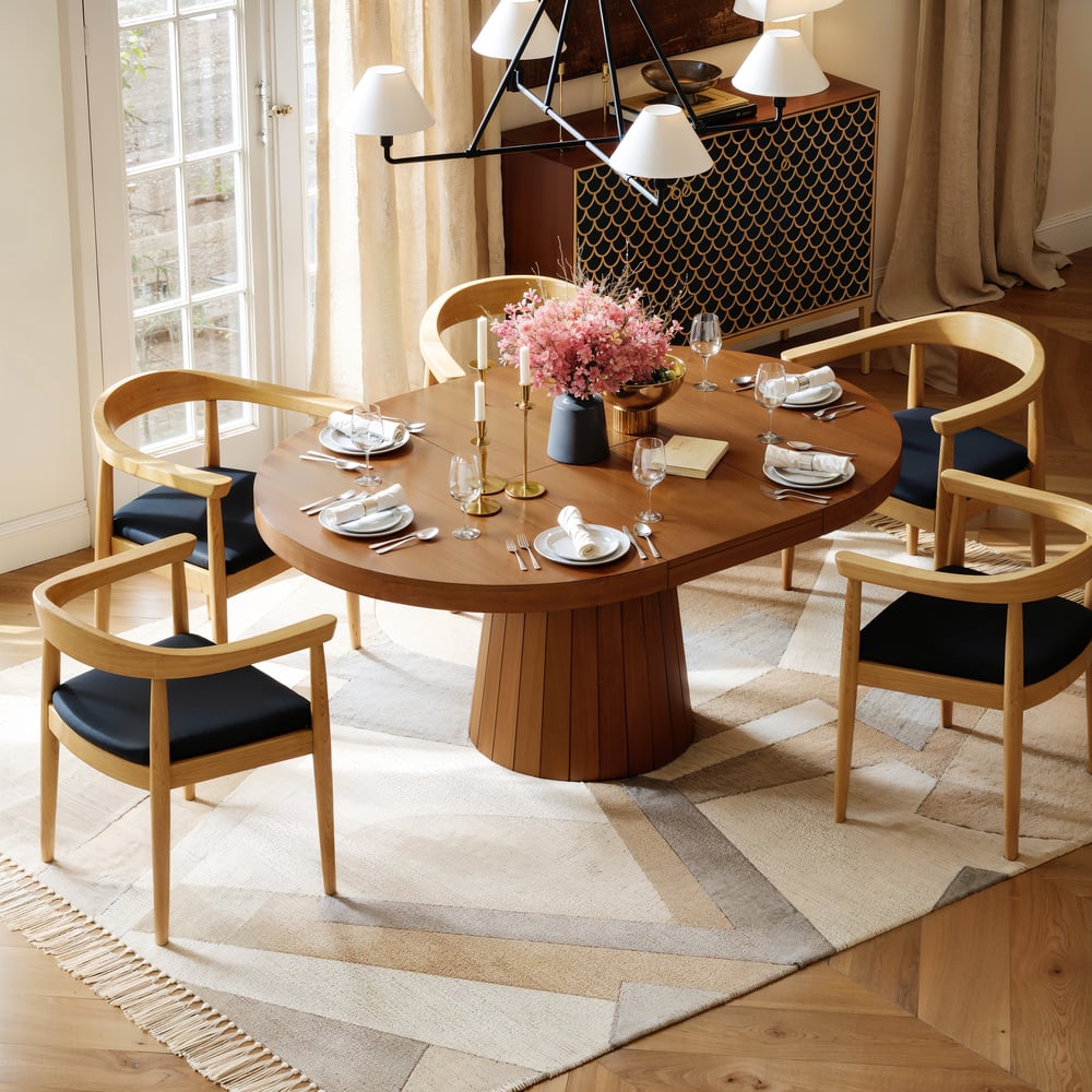 Aira Japandi Extendable Dining Table