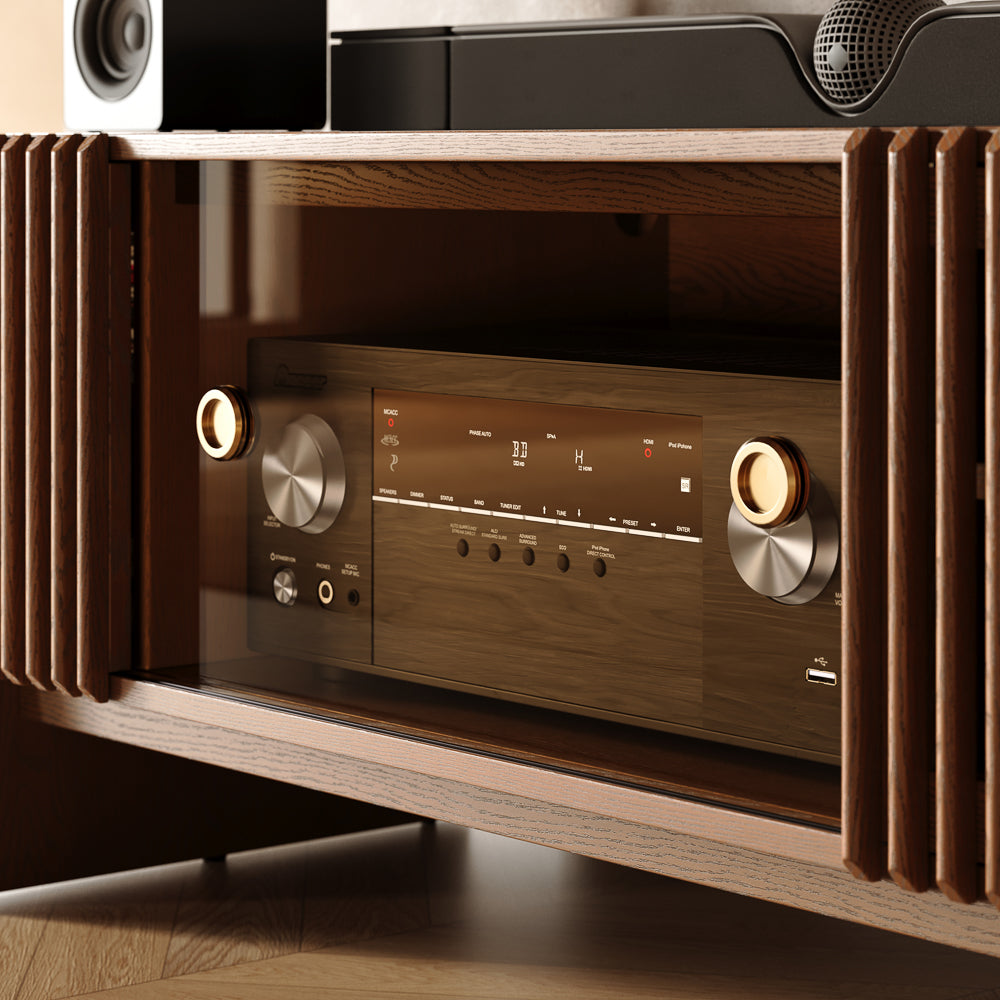Valmere Mid-Century Fluted Media Console