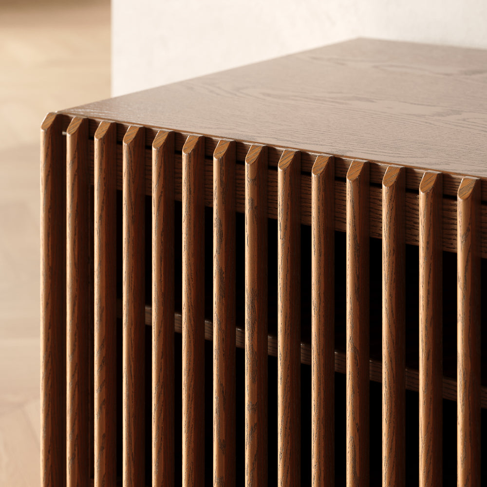 Valmere Mid-Century Fluted Media Console