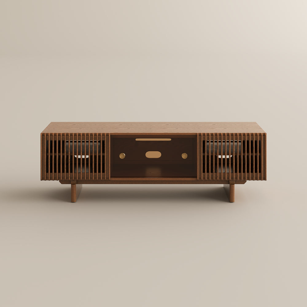 Valmere Mid-Century Fluted Media Console