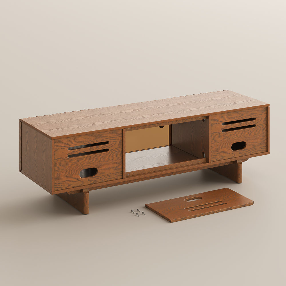 Valmere Mid-Century Fluted Media Console
