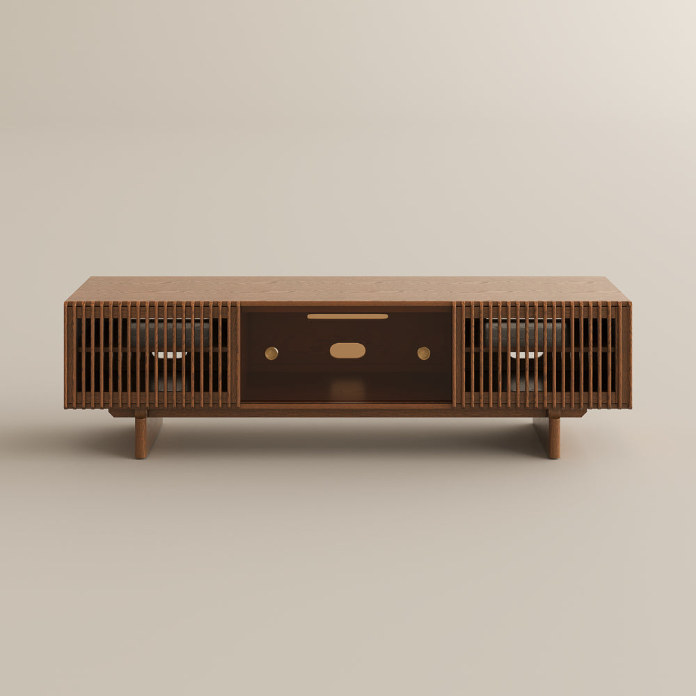 Valmere Mid-Century Fluted Media Console