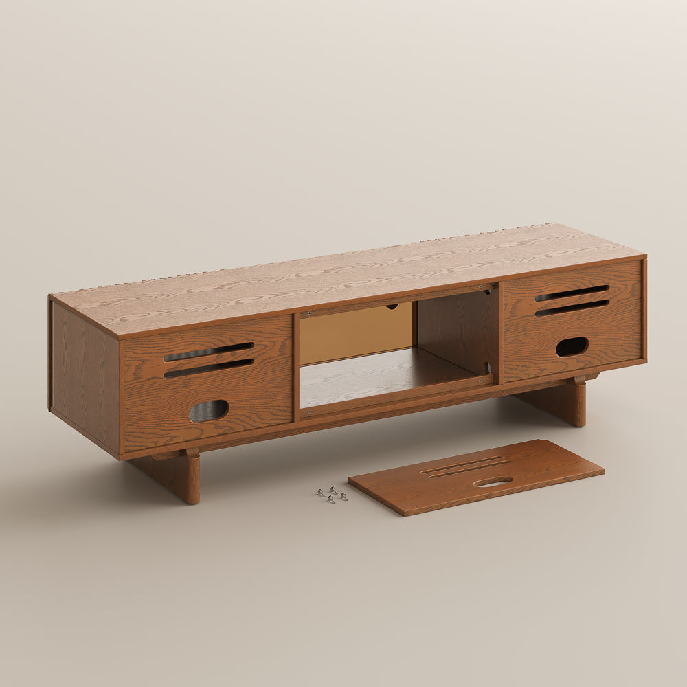 Valmere Mid-Century Fluted Media Console