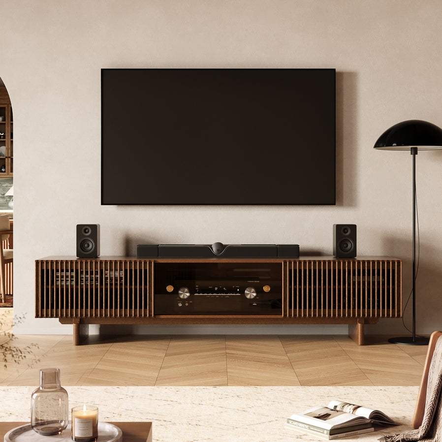 Valmere Mid-Century Fluted Media Console