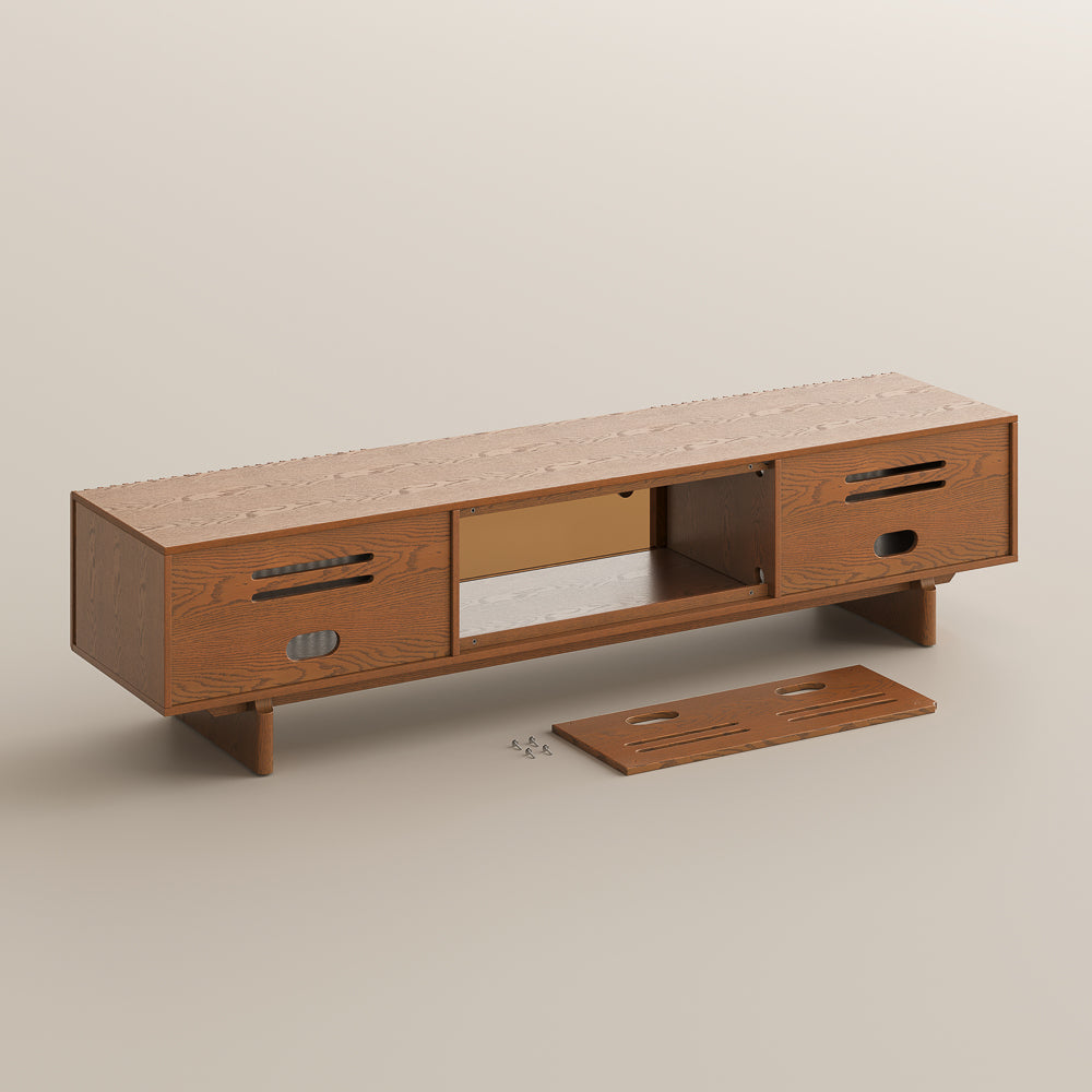 Valmere Mid-Century Fluted Media Console