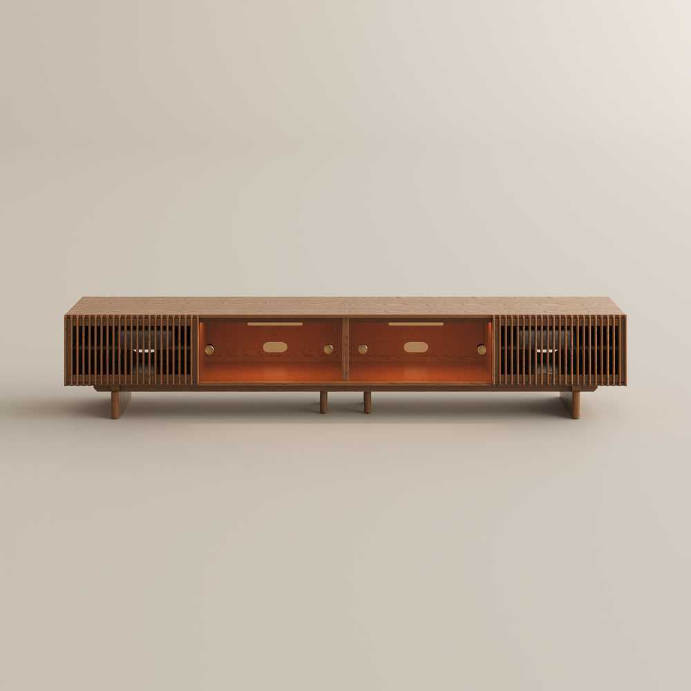 Valmere Mid-Century Fluted Media Console