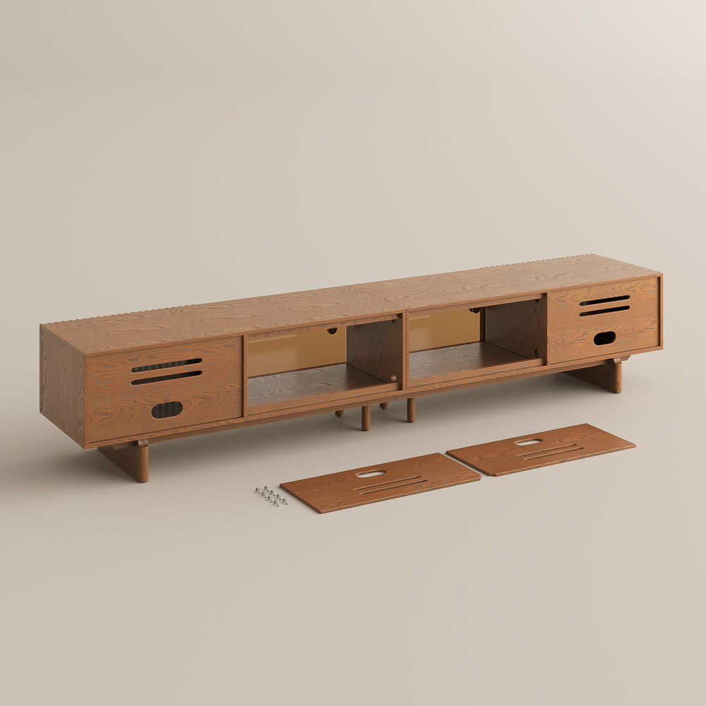 Valmere Mid-Century Fluted Media Console