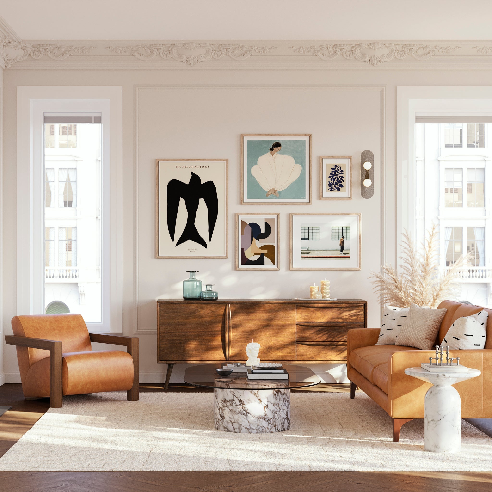 Cura 180 cm Walnut Sideboard
