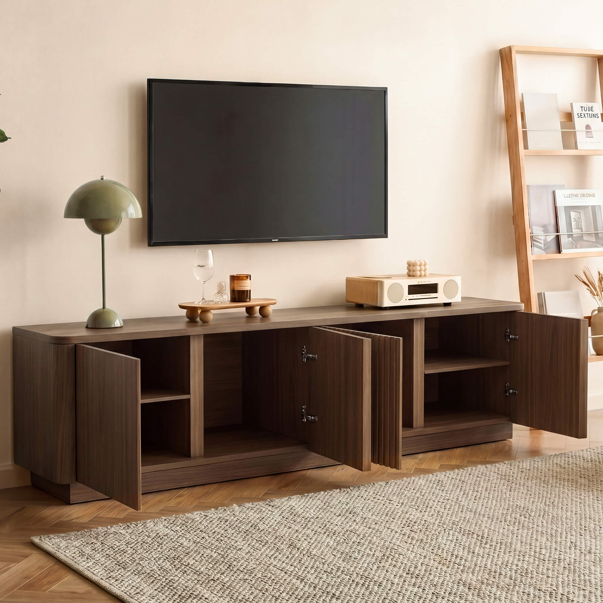 Corvina 200 cm Fluted TV Stand
