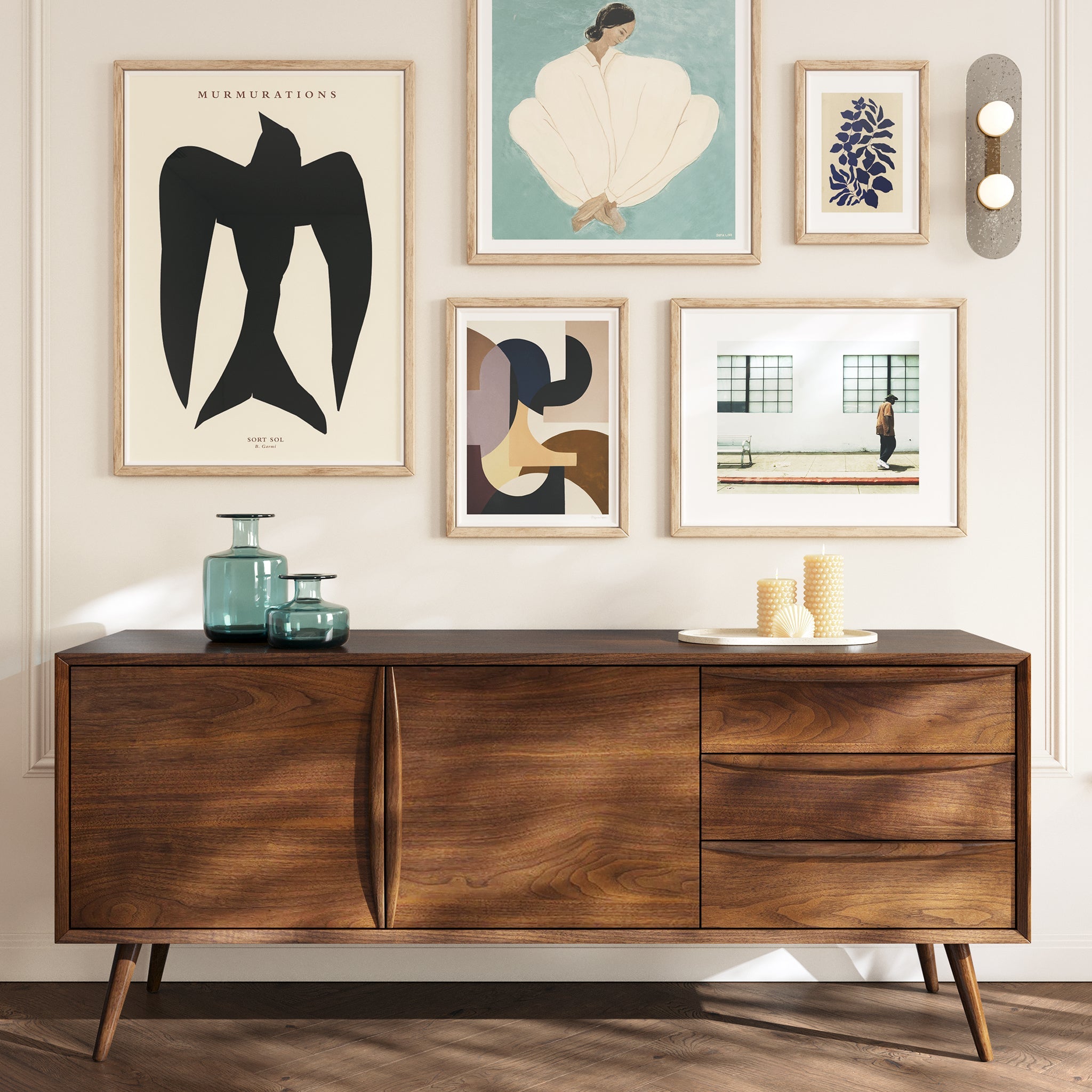 Cura 180 cm Walnut Sideboard