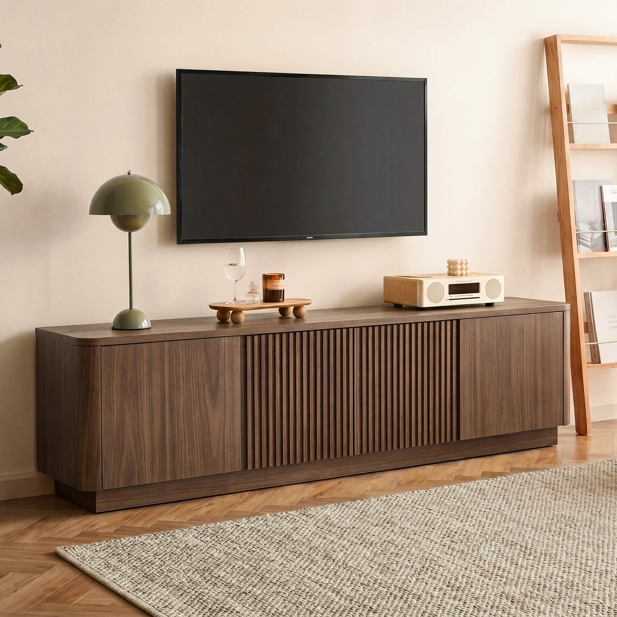 Corvina 200 cm Fluted TV Stand