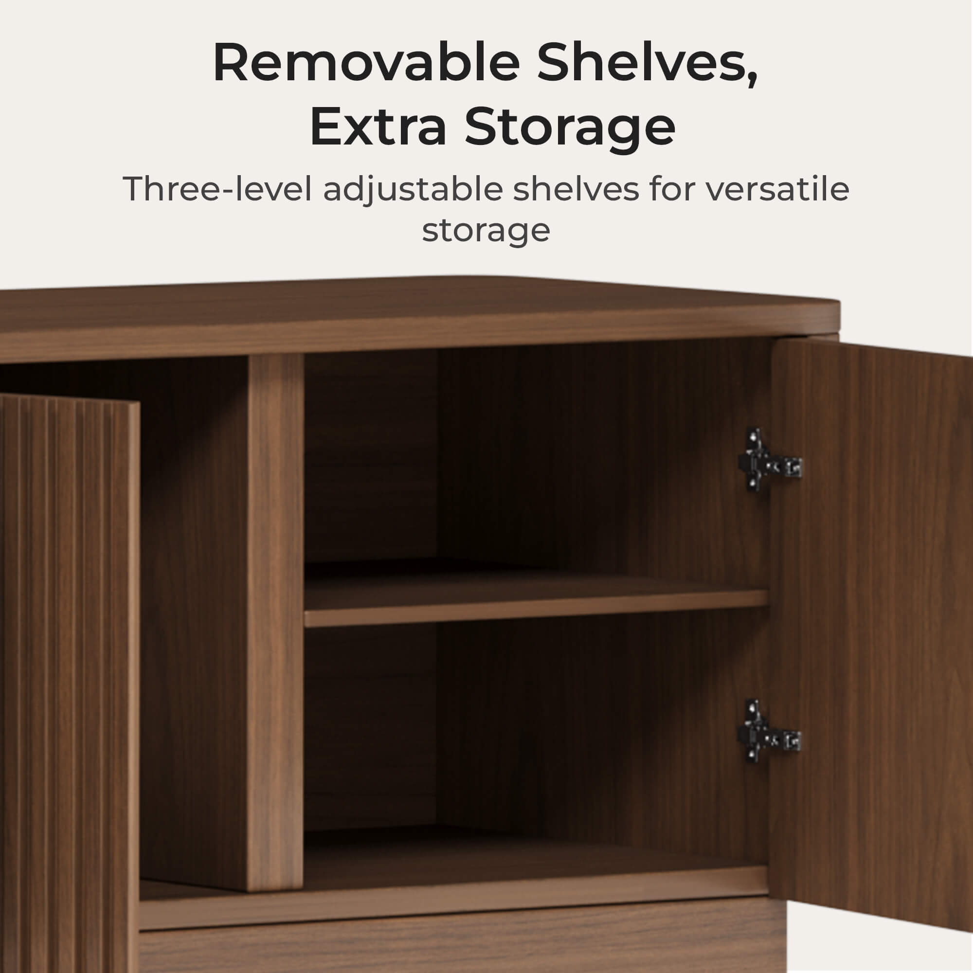 Corvina 200 cm Fluted TV Stand
