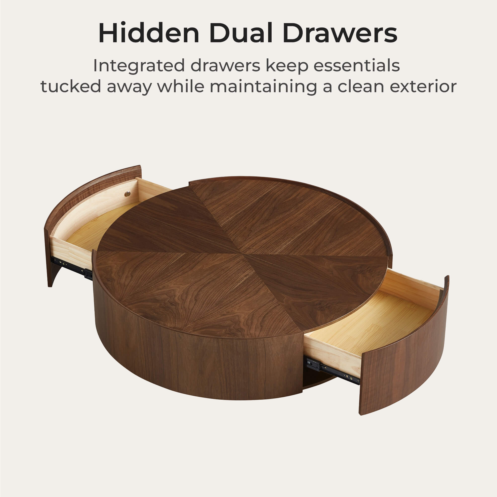 Virelle Round Storage Coffee Table