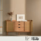 WAVES Rustic Solid Cherry Wood Sideboard Cabinet - Exclusivia