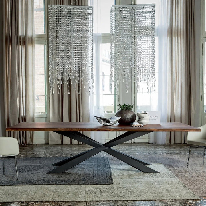 WELD Industrial Pine Wood Dining Table - Exclusivia