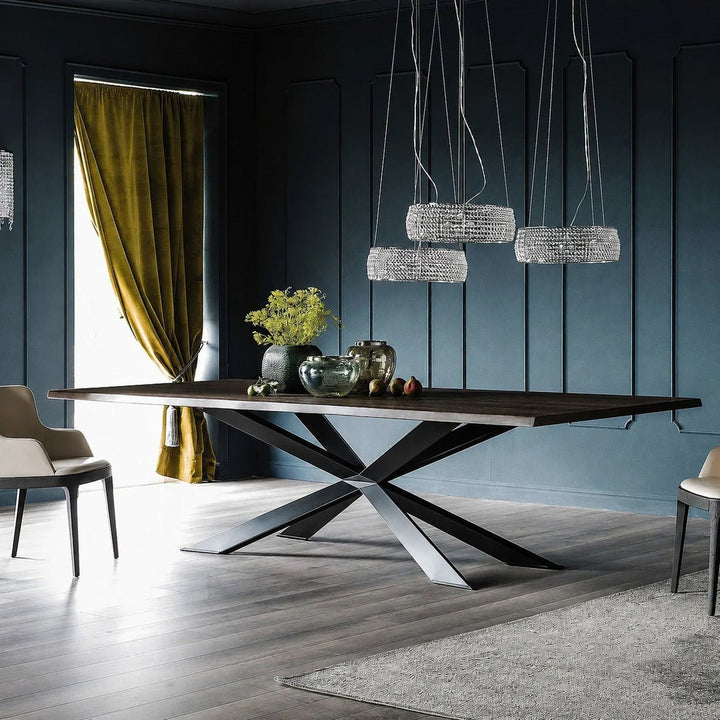 WELD Industrial Pine Wood Dining Table - Exclusivia