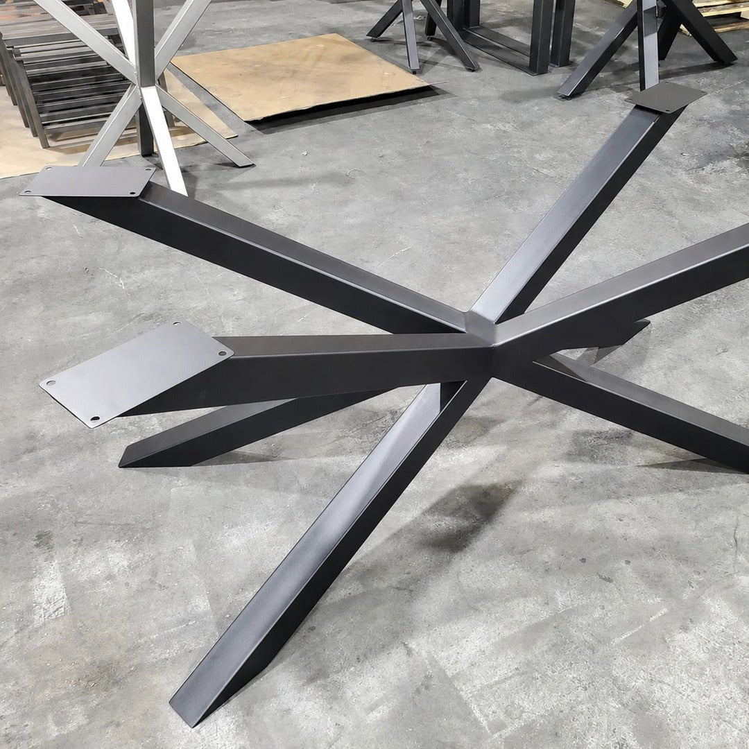 WELD Industrial Pine Wood Dining Table - Exclusivia