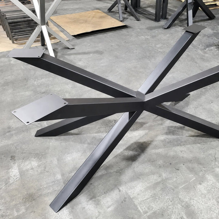 WELD Industrial Pine Wood Dining Table - Exclusivia