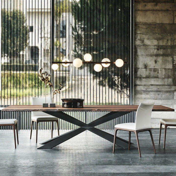 WELD Industrial Pine Wood Dining Table - Exclusivia