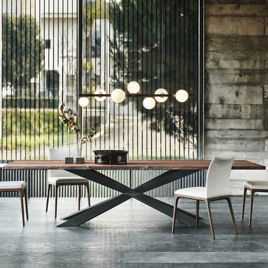 WELD Industrial Pine Wood Dining Table - Exclusivia