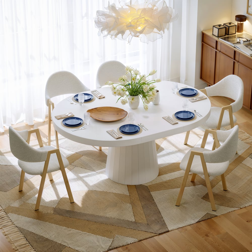 Aira Japandi Extendable Dining Table