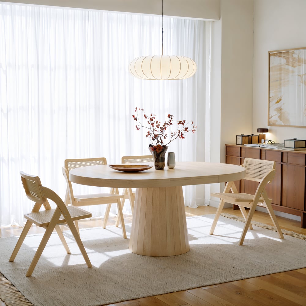 Aira Japandi Extendable Dining Table
