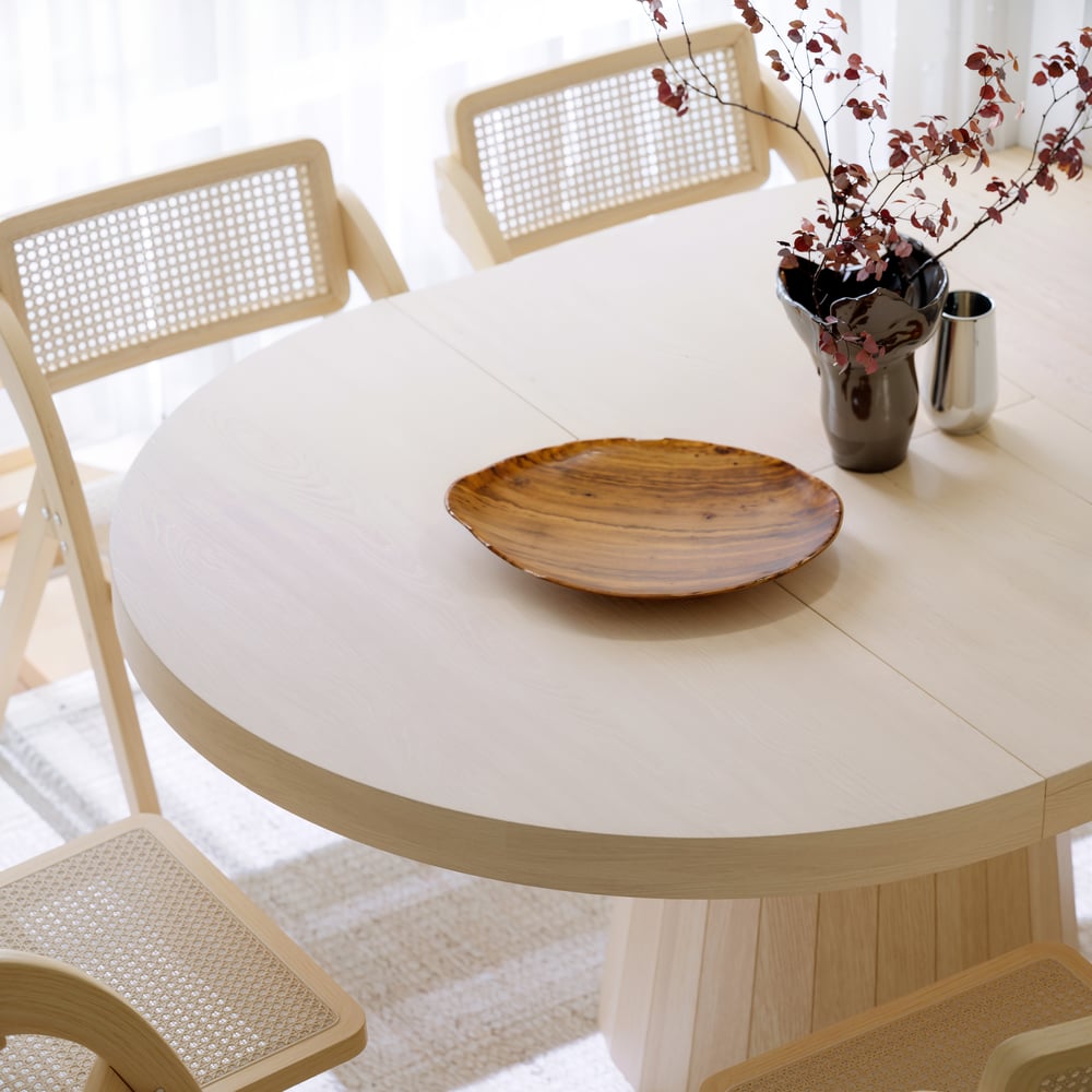 Aira Japandi Extendable Dining Table