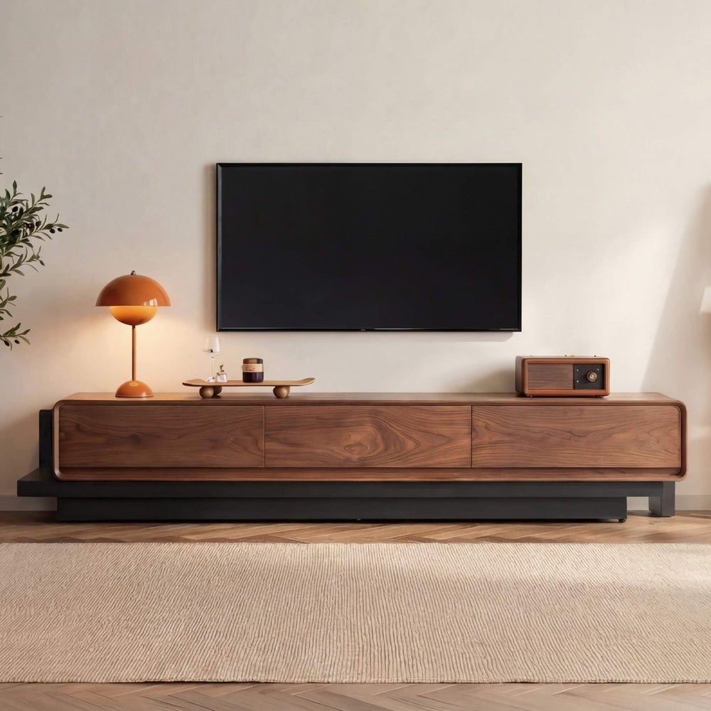 VERSONA Large-Capacity Solid Wood TV Media Console - Exclusivia