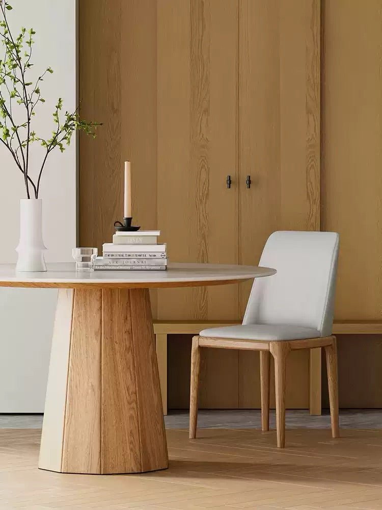 Yori Japandi Round Sintered Stone Dining Table - Exclusivia