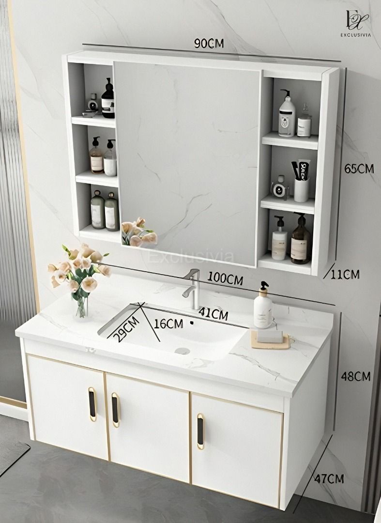 ZEN Toilet Vanity Cabinet Sink - Exclusivia