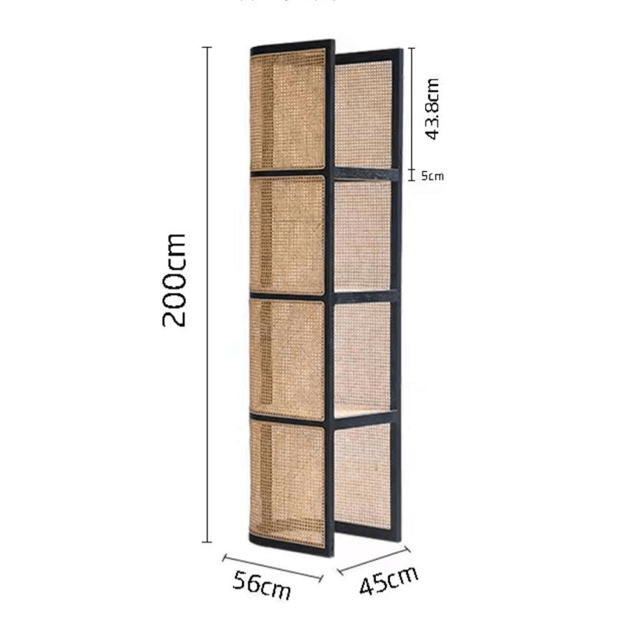 Zeno Japandi Rattan Display Stand - Exclusivia