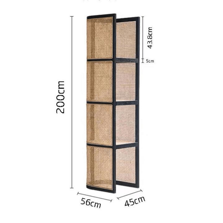 Zeno Japandi Rattan Display Stand - Exclusivia
